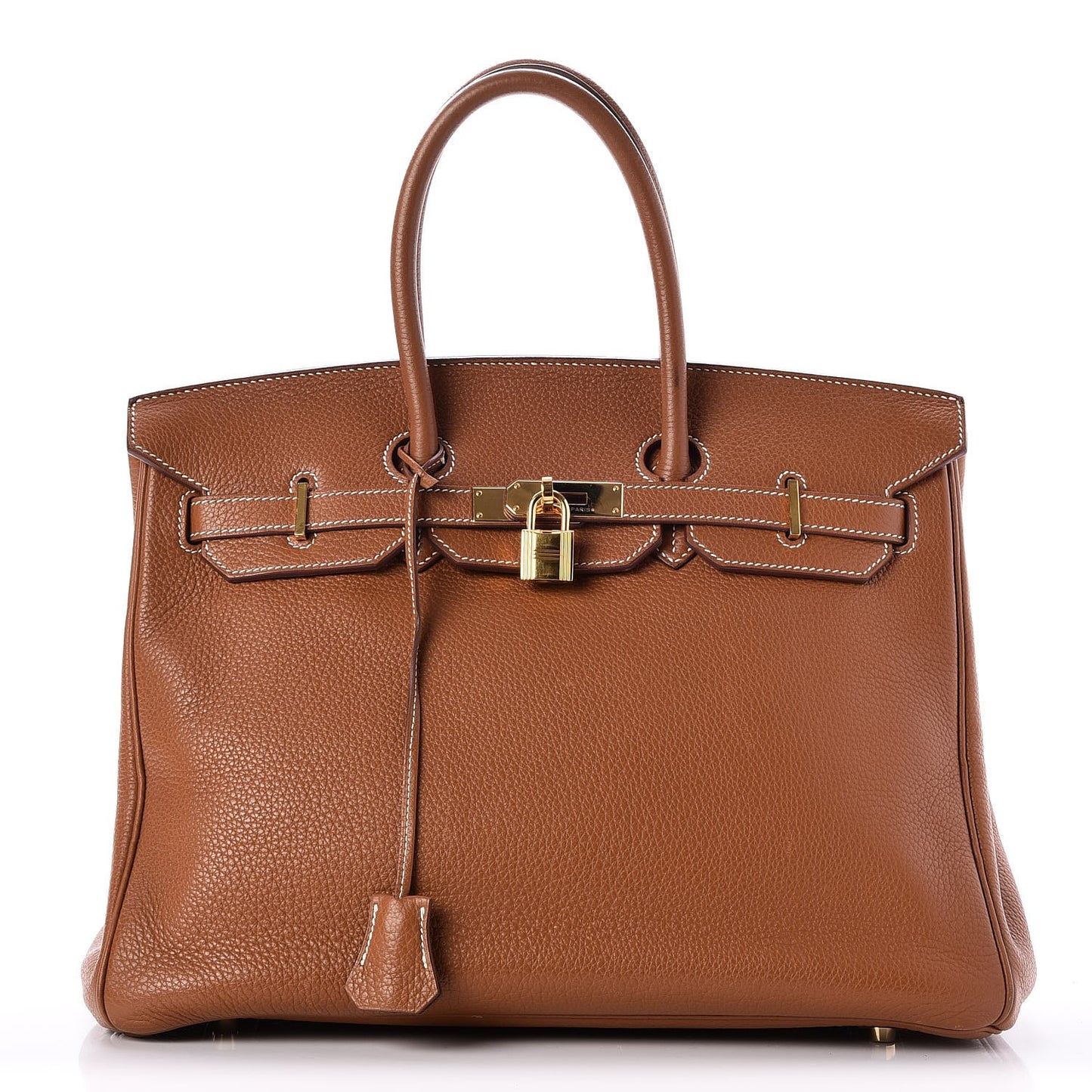 Taurillon Clemence Birkin 35 Gold