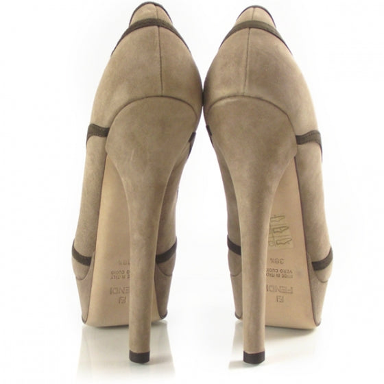 Suede Jardin Platform Pumps 38.5