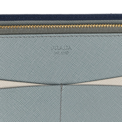 Prada Saffiano Colour Wallet Bluette 6 of 11