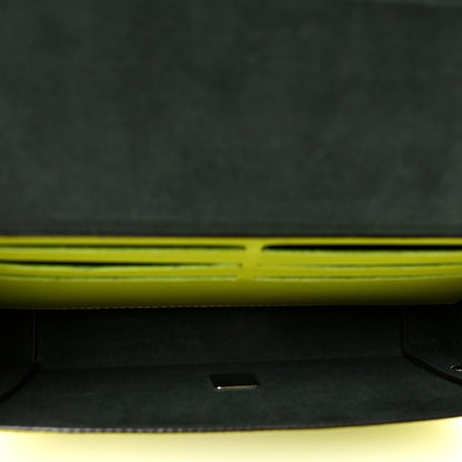 Fendi Vitello King FF Lines Embossed Baguette Soft Trunk Wasabi 5 of 9