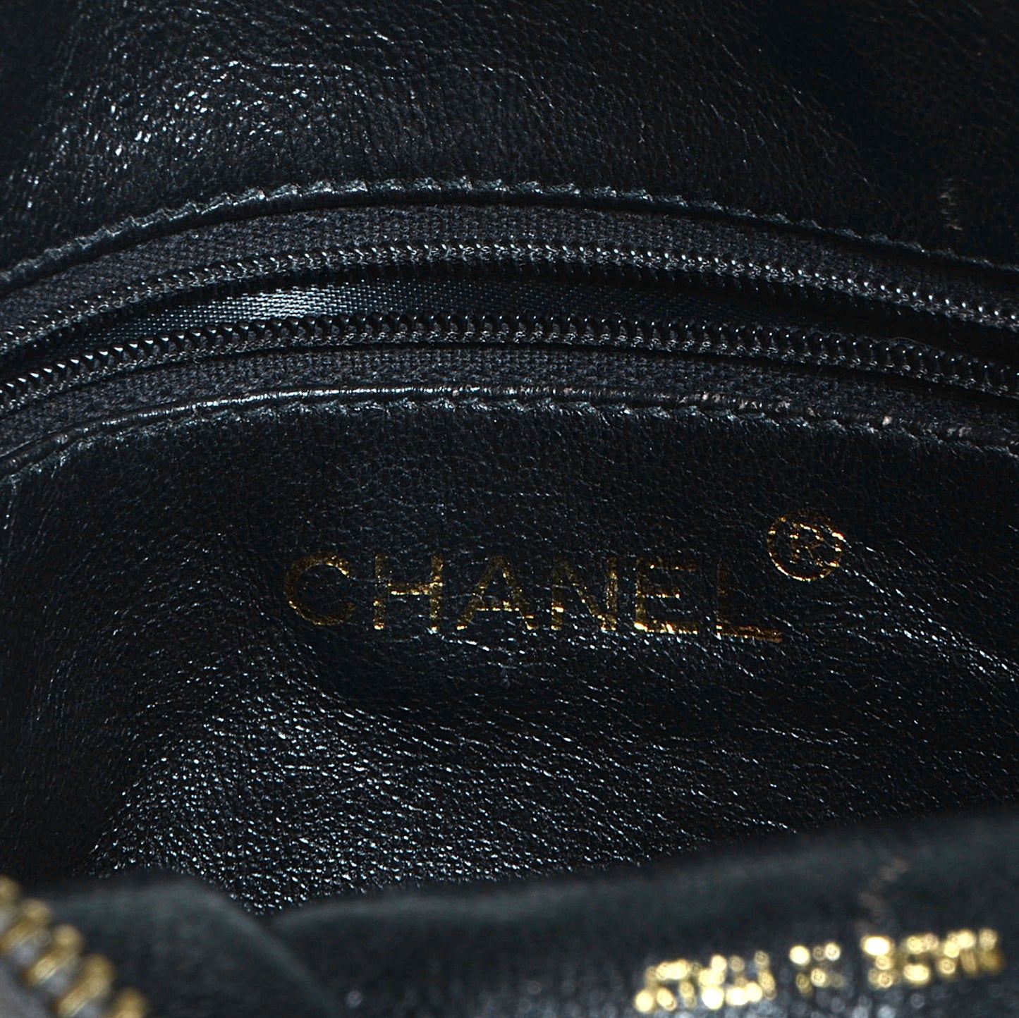 Lambskin Quilted Tassel Camera Case Dark Silver