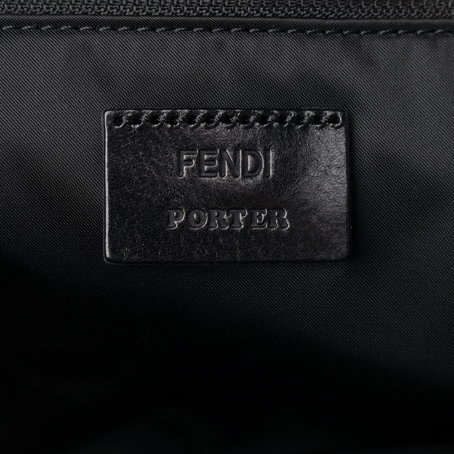 Fendi X PORTER Nylon XL Belt Baguette Bag Black 5 of 12