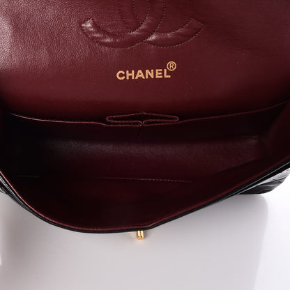 Chanel Lambskin Quilted Medium Double Flap Black 6 of 8