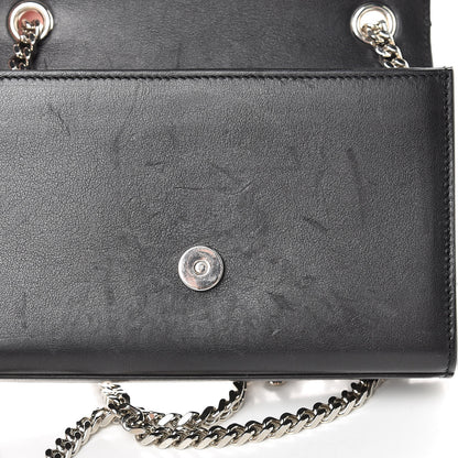 Saint Laurent Calfskin Studded Small Monogram Kate Satchel Black 12 of 14