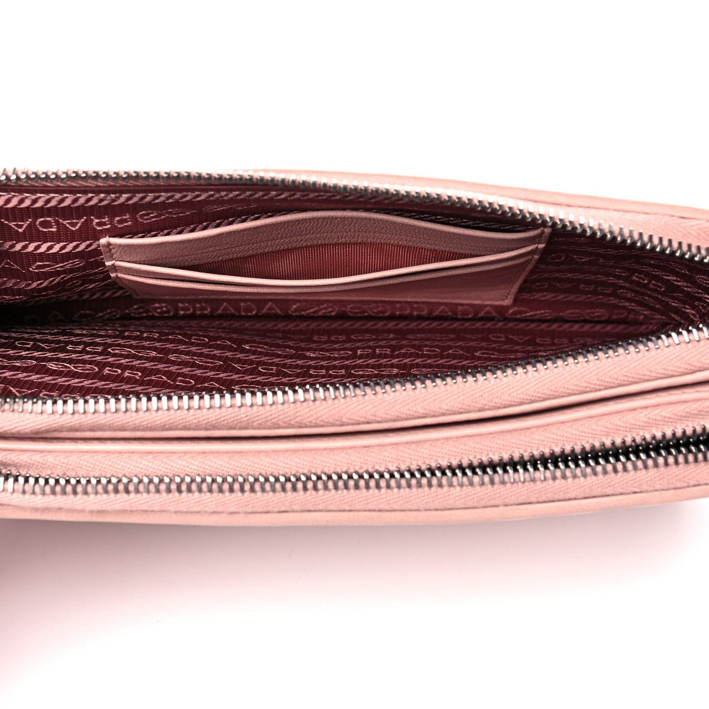Nappa Impunture Diagramme Mini Double Zip Chain Crossbody Bag Orchidea