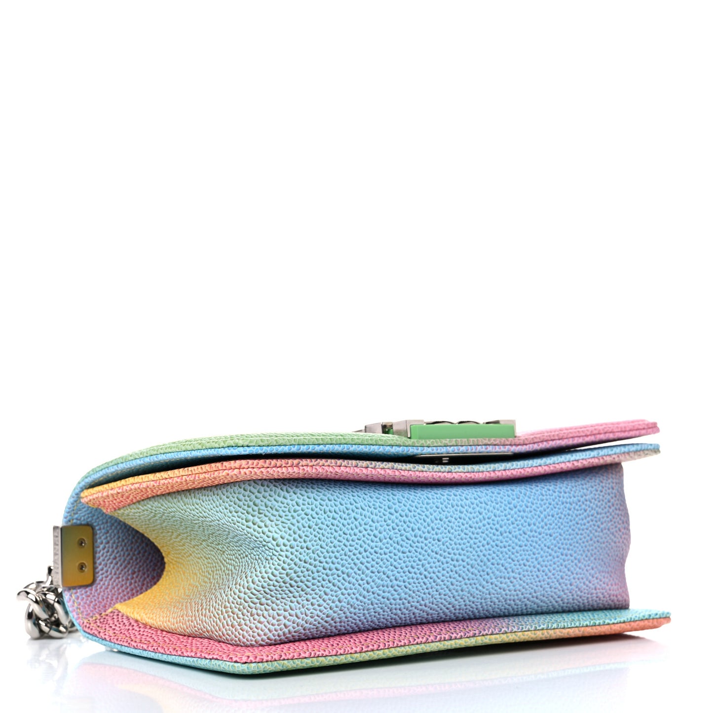 Caviar Quilted Small Cuba Rainbow Boy Flap Multicolor