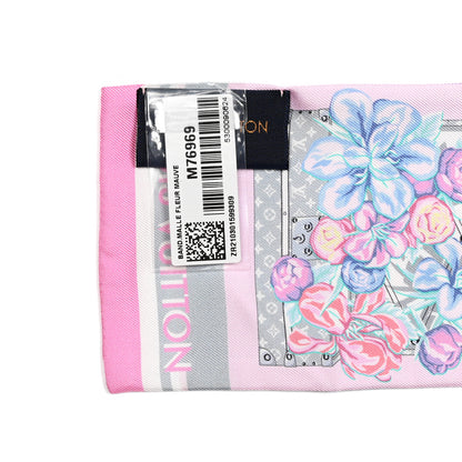 Louis Vuitton Silk Monogram Malle Fleurs Bandeau Mauve 3 of 4