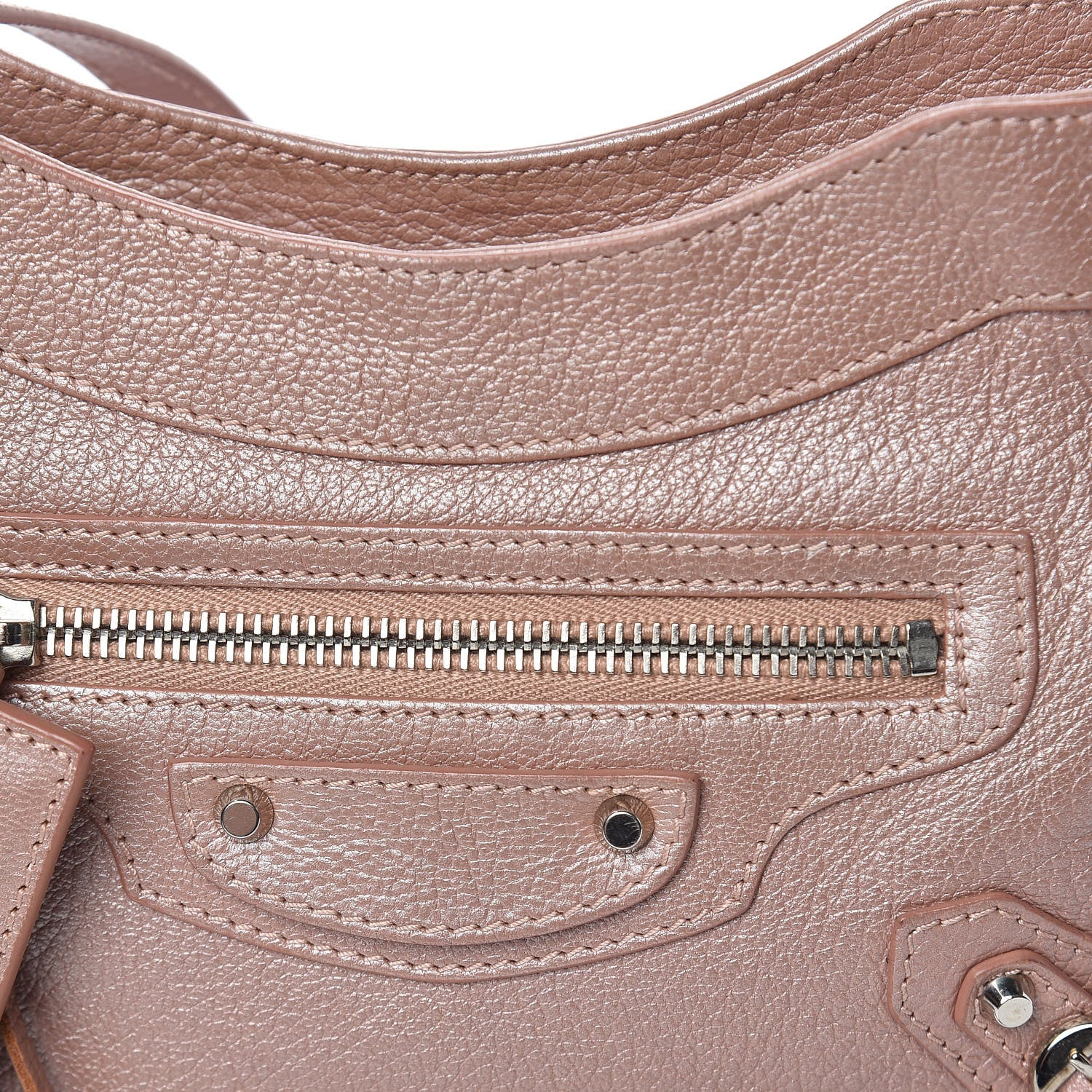 Balenciaga Chevre Classic Silver Hardware Hip Rose 9 of 13