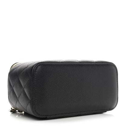 Chanel Caviar Quilted Small Vanity Case With Chain Black 4 of 11