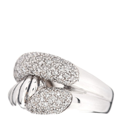 David Yurman Sterling Silver Diamond Large Infinity Ring 54 7 3 of 5