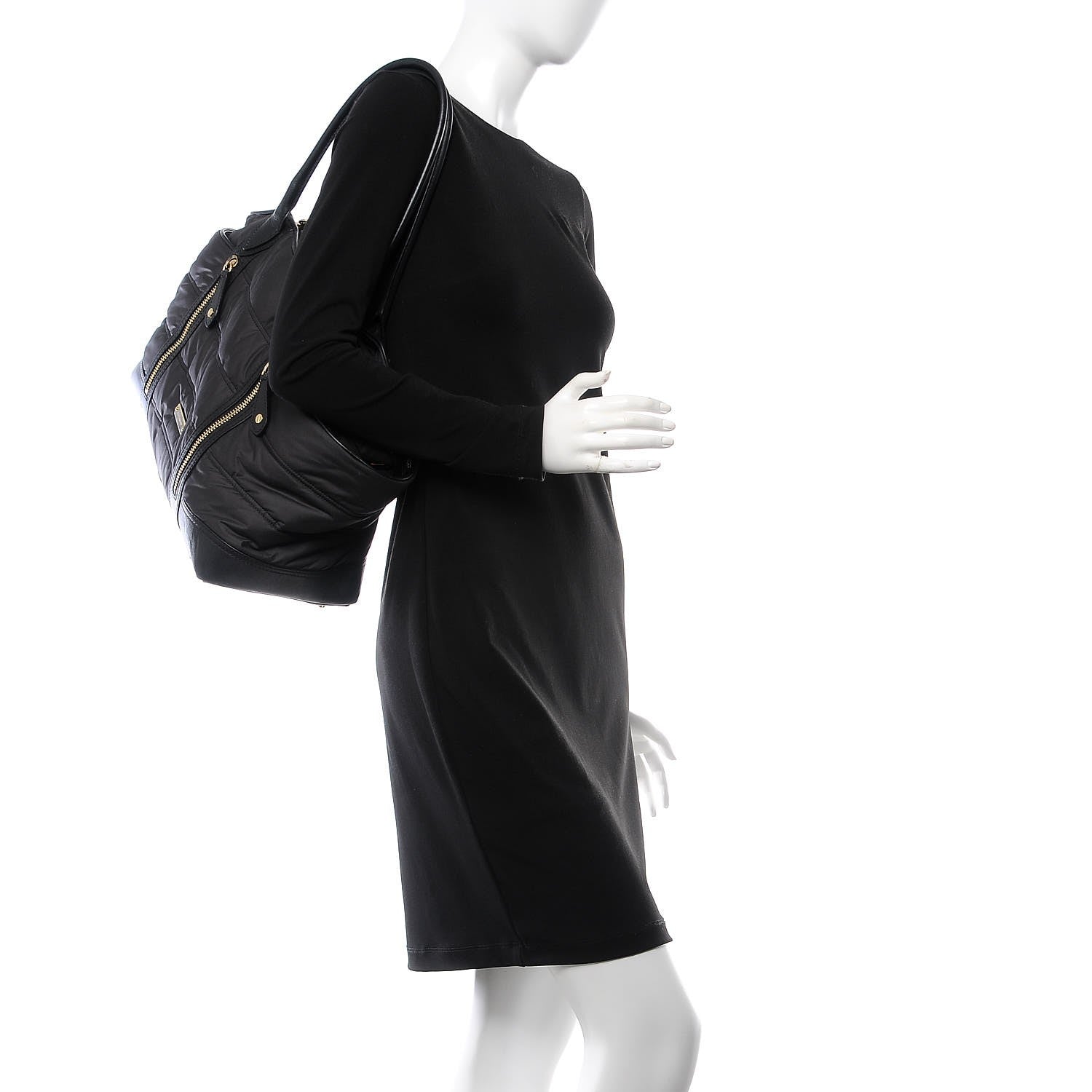 Burberry Nylon Large Olympia Diaper Bag Black 3 of 7