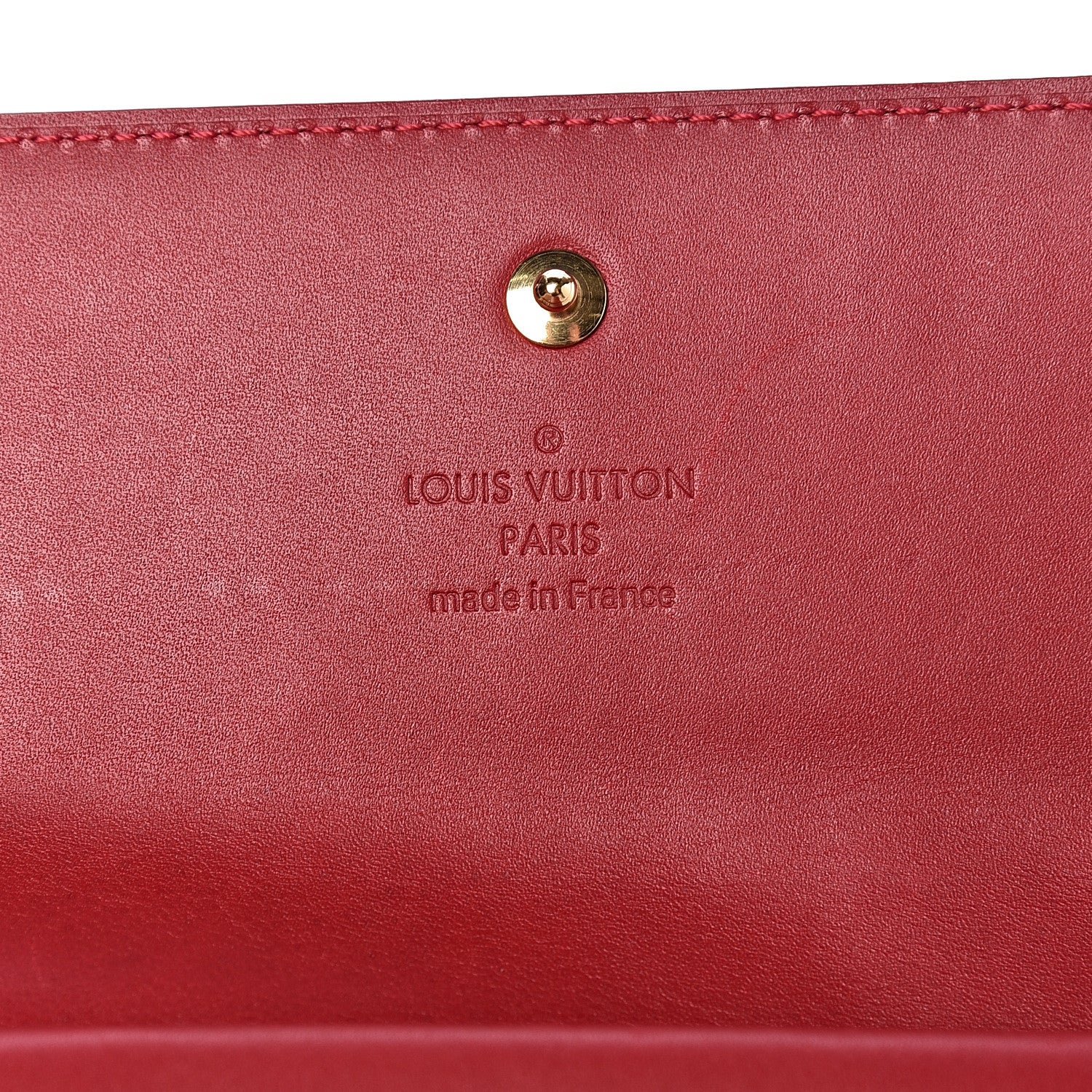 Louis Vuitton Vernis Porte Tresor International Wallet Pomme D'Amour 6 of 7