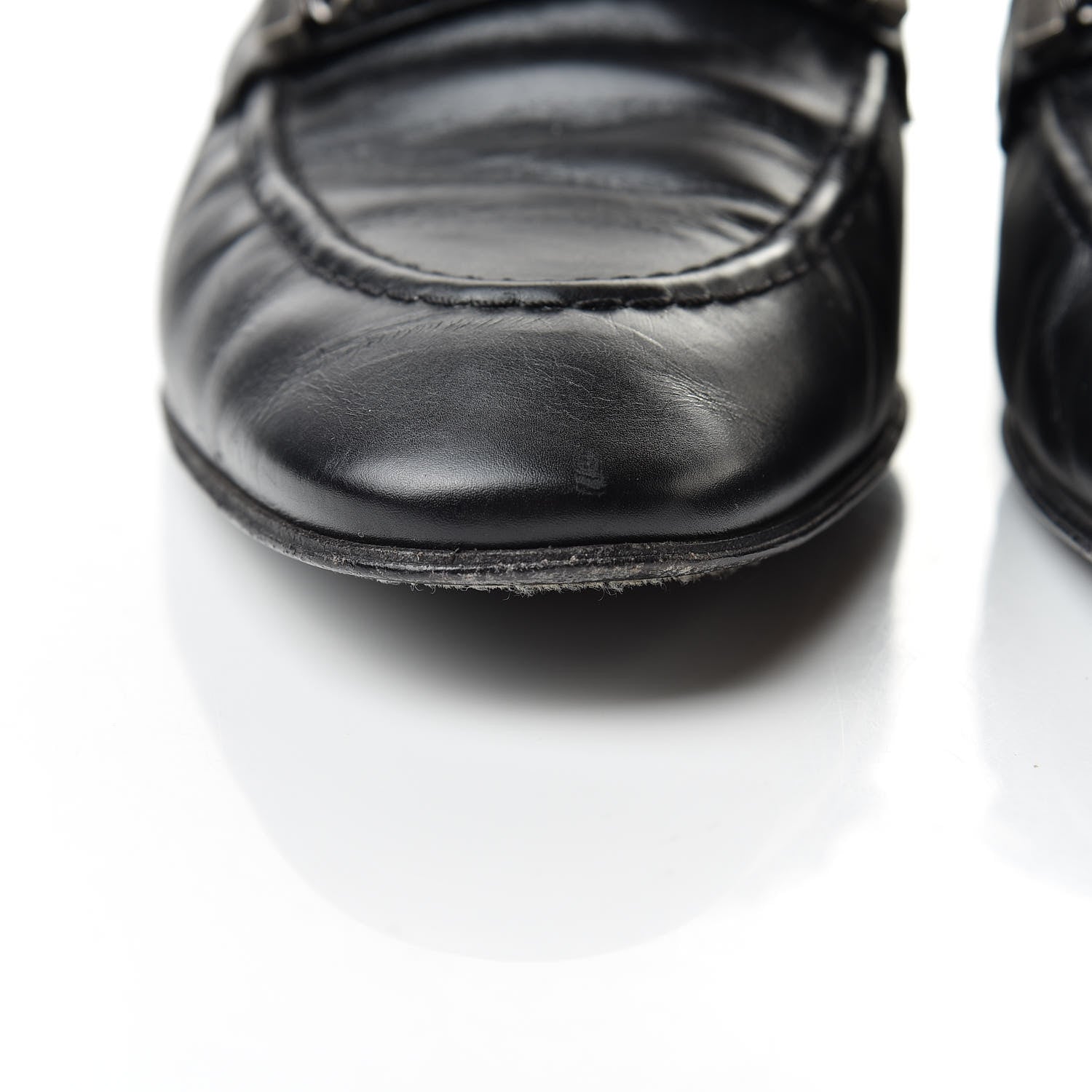 Chanel Calfskin Pearl CC Mocassin Loafers 40.5 Black 16 of 17
