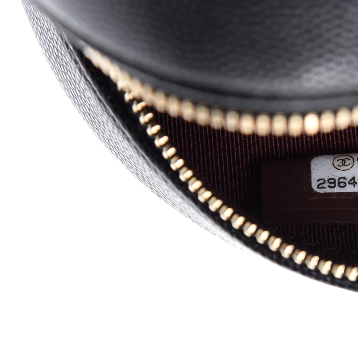 Chanel Caviar Quilted Round Clutch With Chain Black 10 of 12