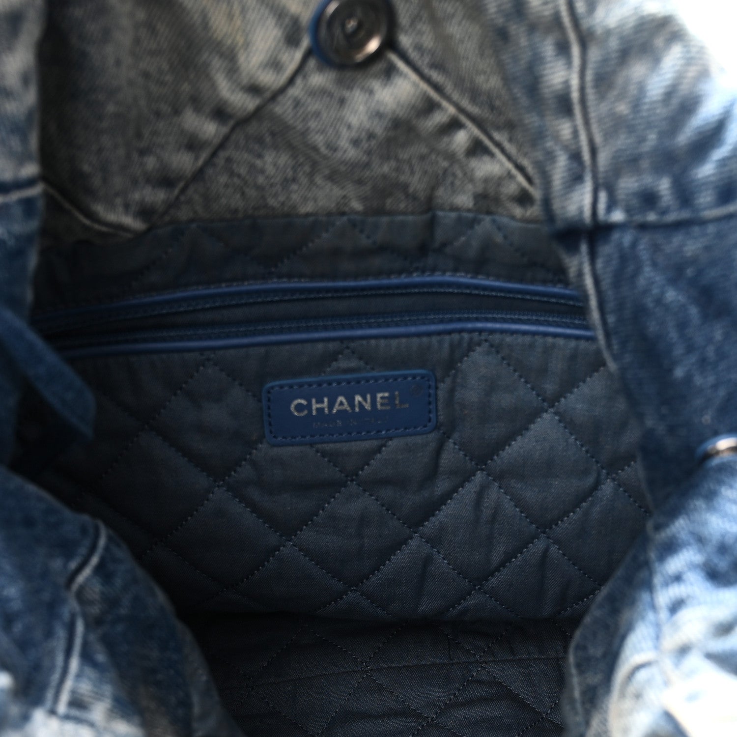 Chanel Denim Quilted Small Chanel 22 Blue 6 of 11