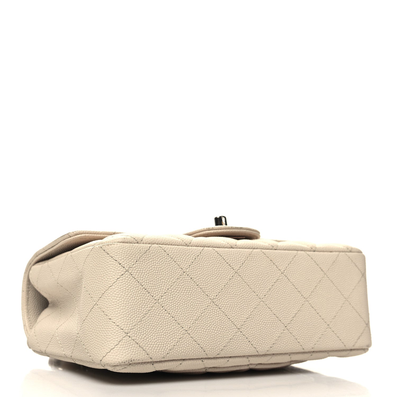 Chanel Caviar Quilted Mini Rectangular Flap Light Beige 4 of 12