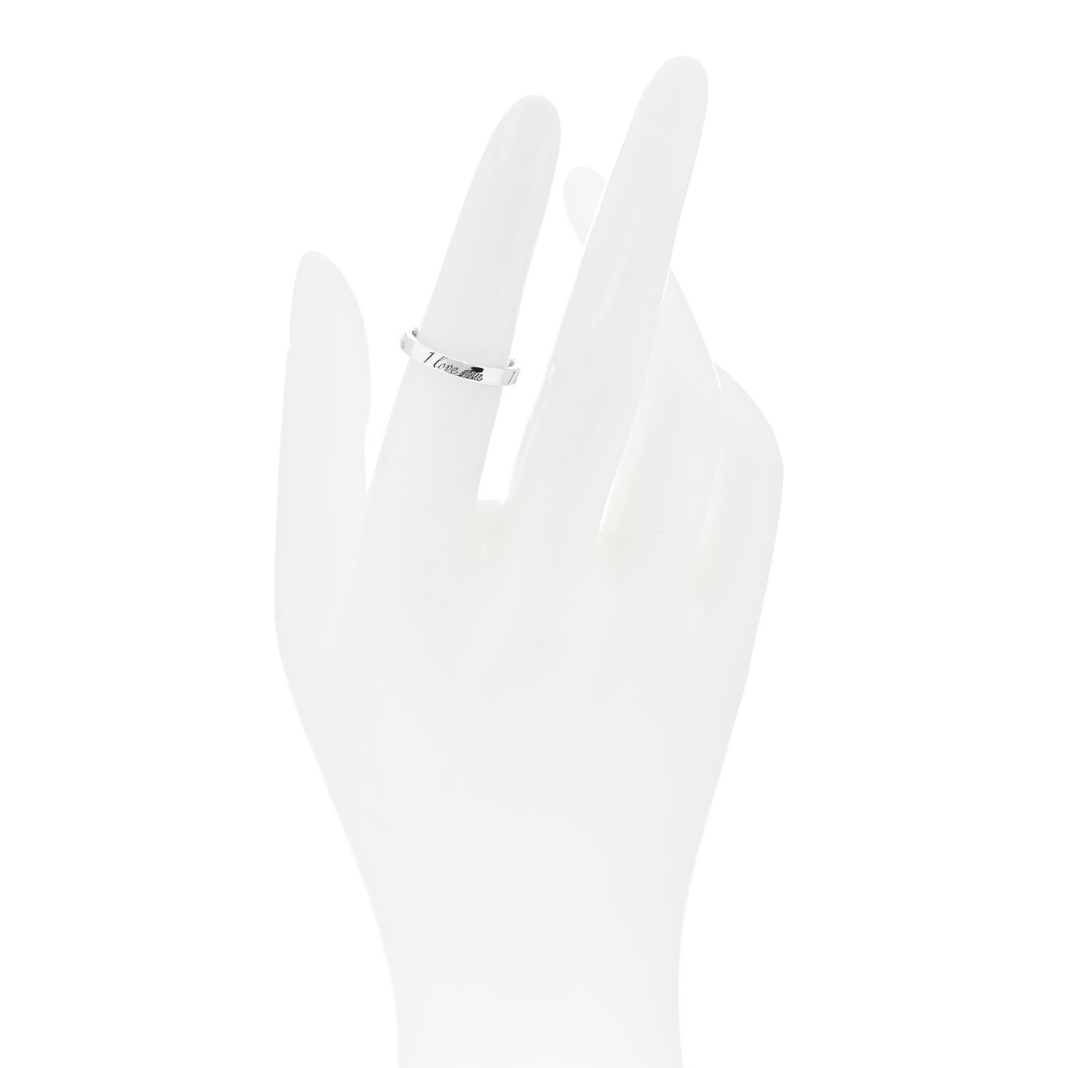 Tiffany Sterling Silver Narrow Notes Ring 50 5.25 2 of 4