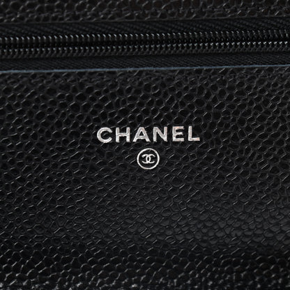 Chanel Caviar Quilted Wallet On Chain WOC Black 6 of 10
