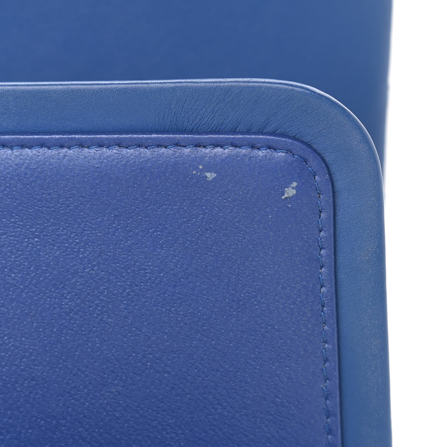 Chanel Patent Quilted Jumbo Double Flap Blue 19 of 20