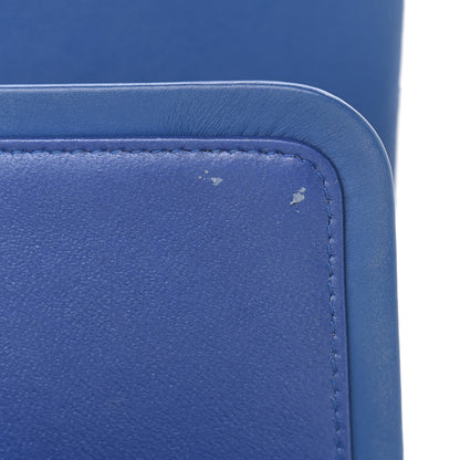 Chanel Patent Quilted Jumbo Double Flap Blue 19 of 20