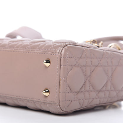 Christian Dior Lambskin Cannage Small Lucky Badges My Lady Dior Taupe 7 of 9