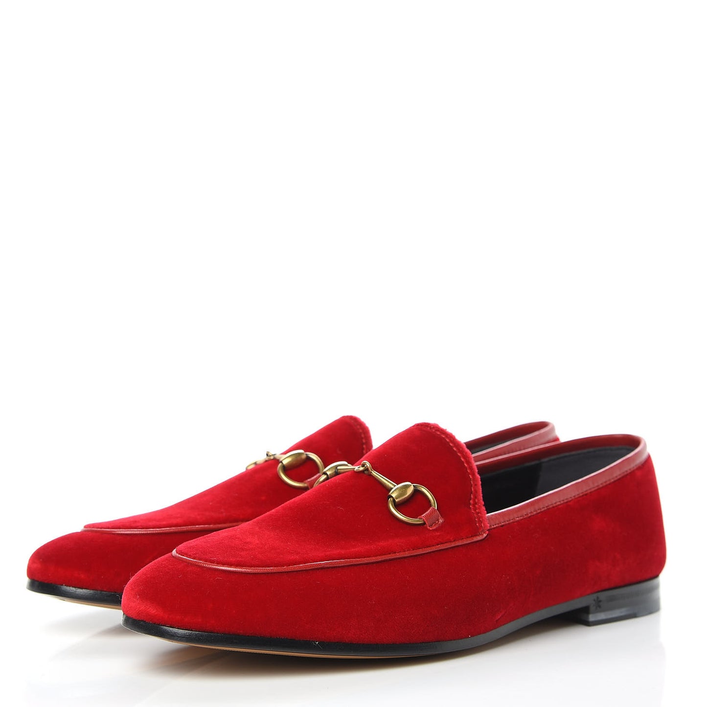 Velvet Horsebit Womens Jordaan Loafers 38.5 Hibiscus Red