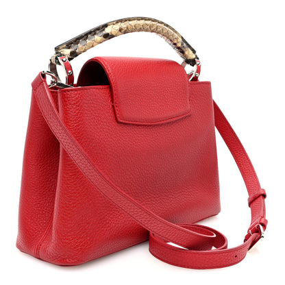 Louis Vuitton Taurillon Snakeskin Capucines BB Rubis 3 of 9