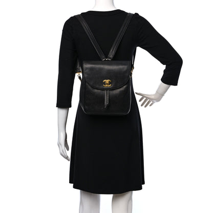 Chanel Caviar CC Backpack Black 2 of 10