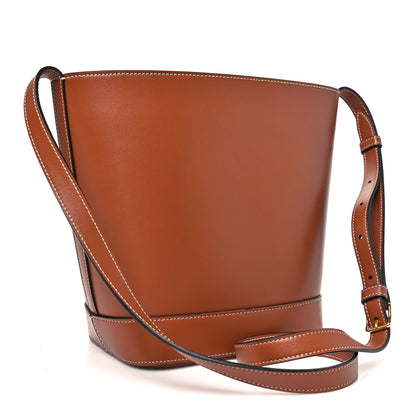 Celine Smooth Calfskin Small Cuir Triomphe Bucket Bag Tan 2 of 10