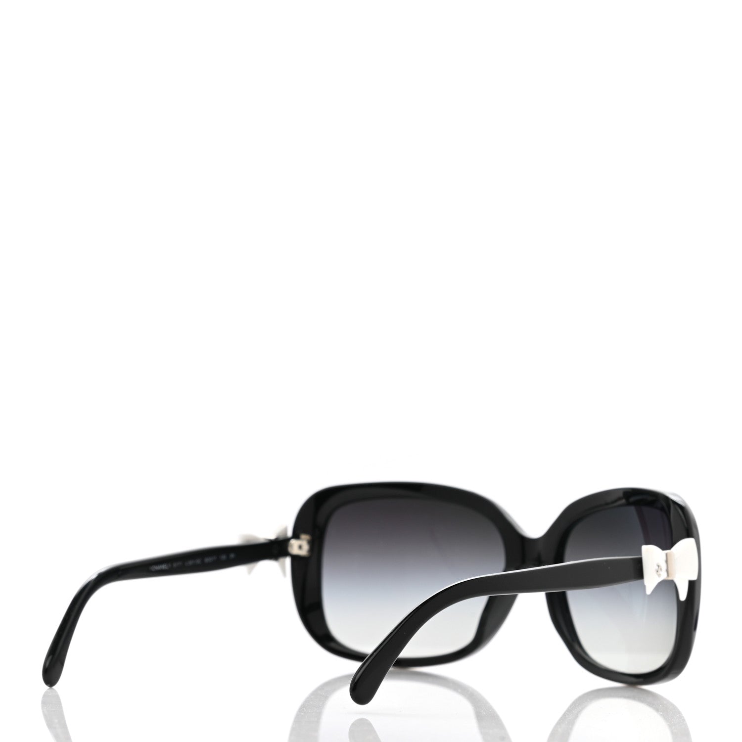 Chanel Acetate CC Bow Sunglasses 5171 Black White 4 of 7