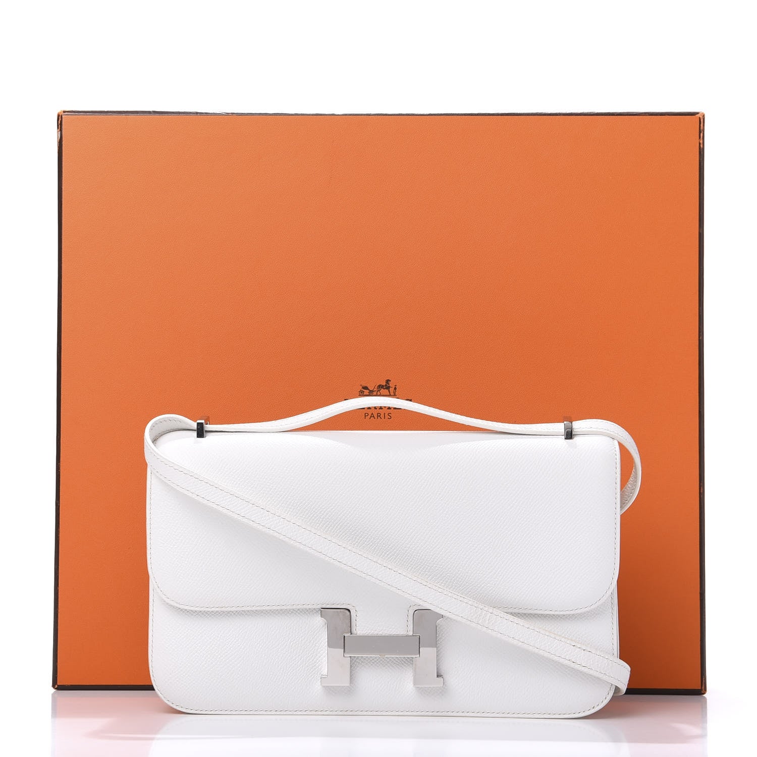 Hermes Epsom Constance Elan 25 White 11 of 11