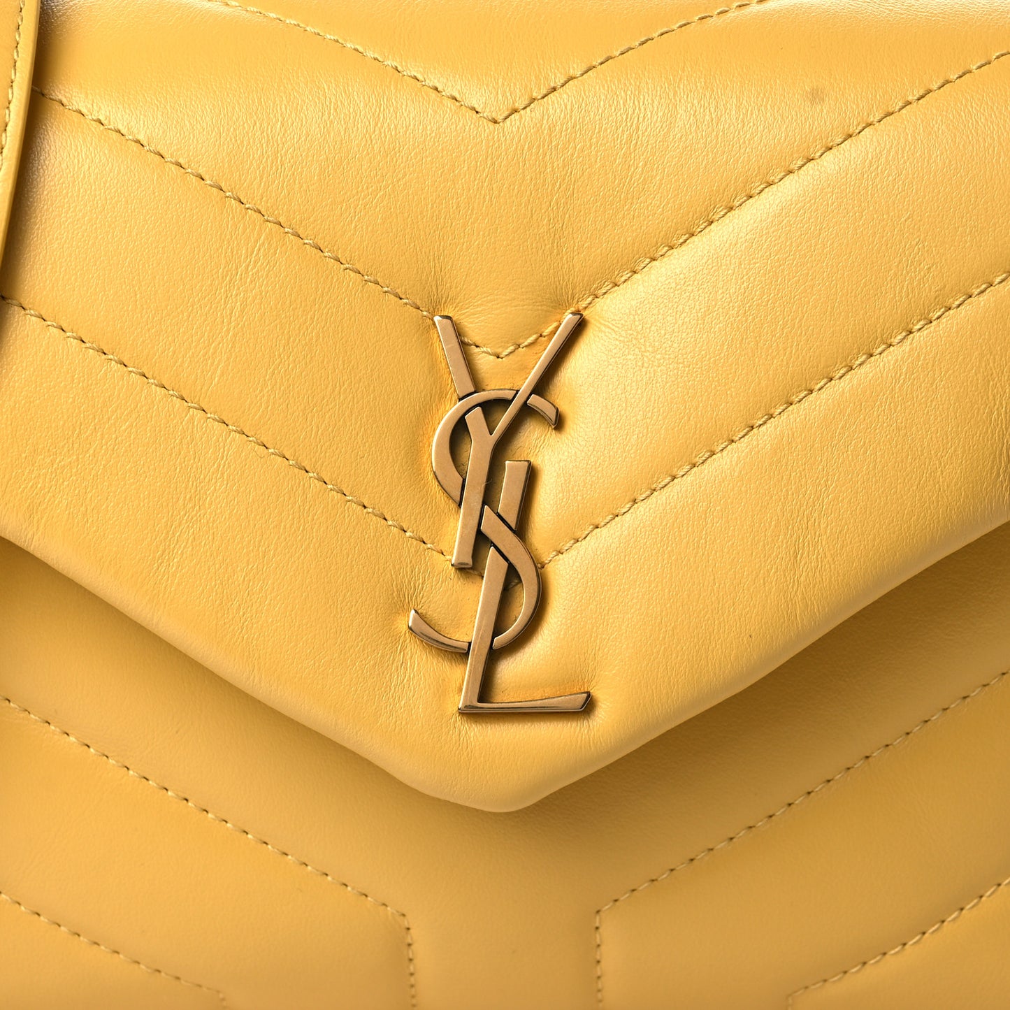 Calfskin Y Quilted Monogram Toy Loulou Crossbody Bag Sunflower