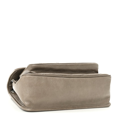Saint Laurent Crinkled Calfskin Matelasse Monogram Medium Niki Chain Satchel Greyish Brown 4 of 10