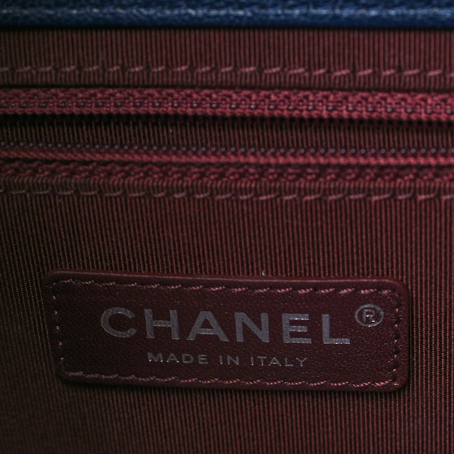 Chanel Goatskin Quilted Small CC University Top Handle Flap Blue 6 of 10