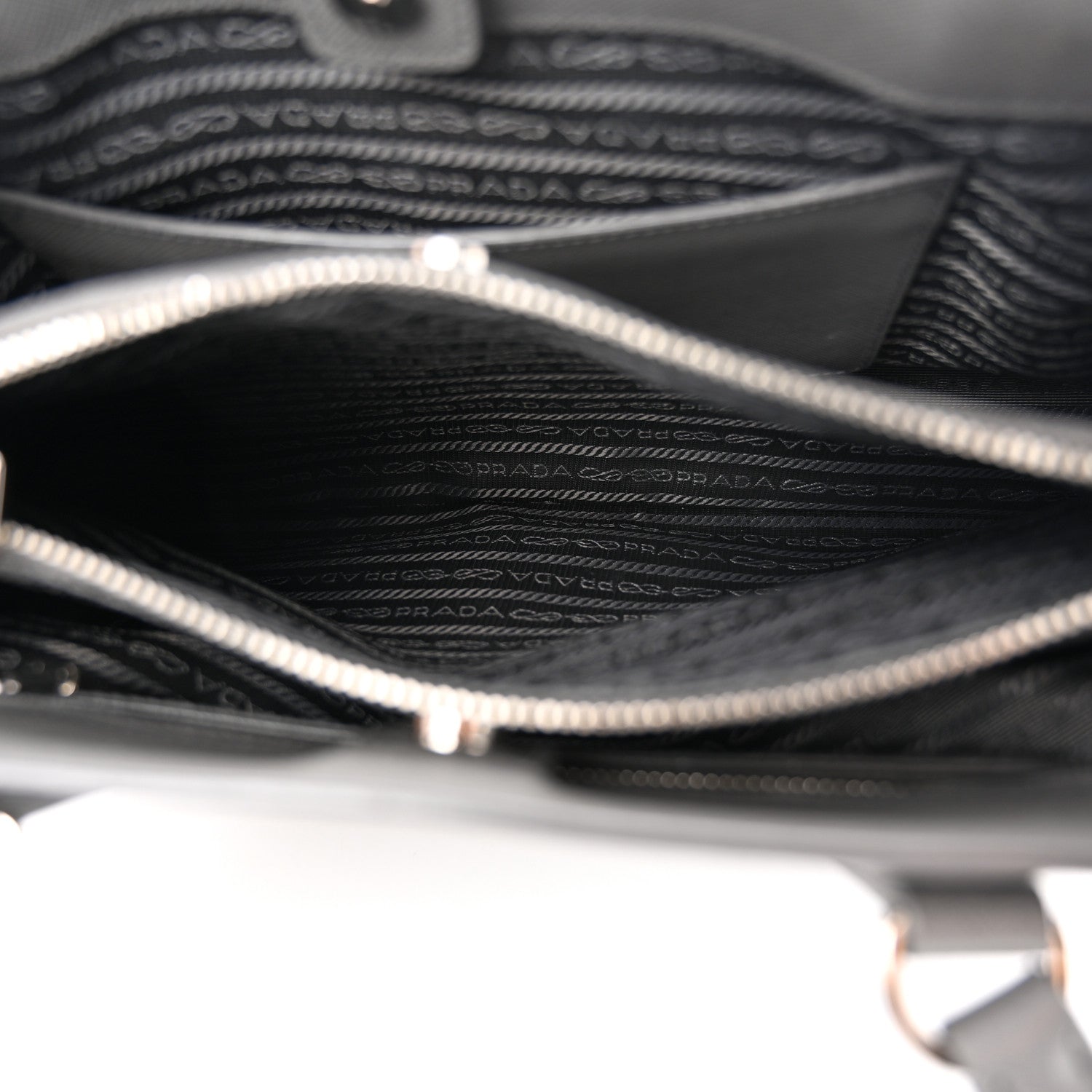 Prada Saffiano Medium Galleria Double Zip Tote Marmo 6 of 17