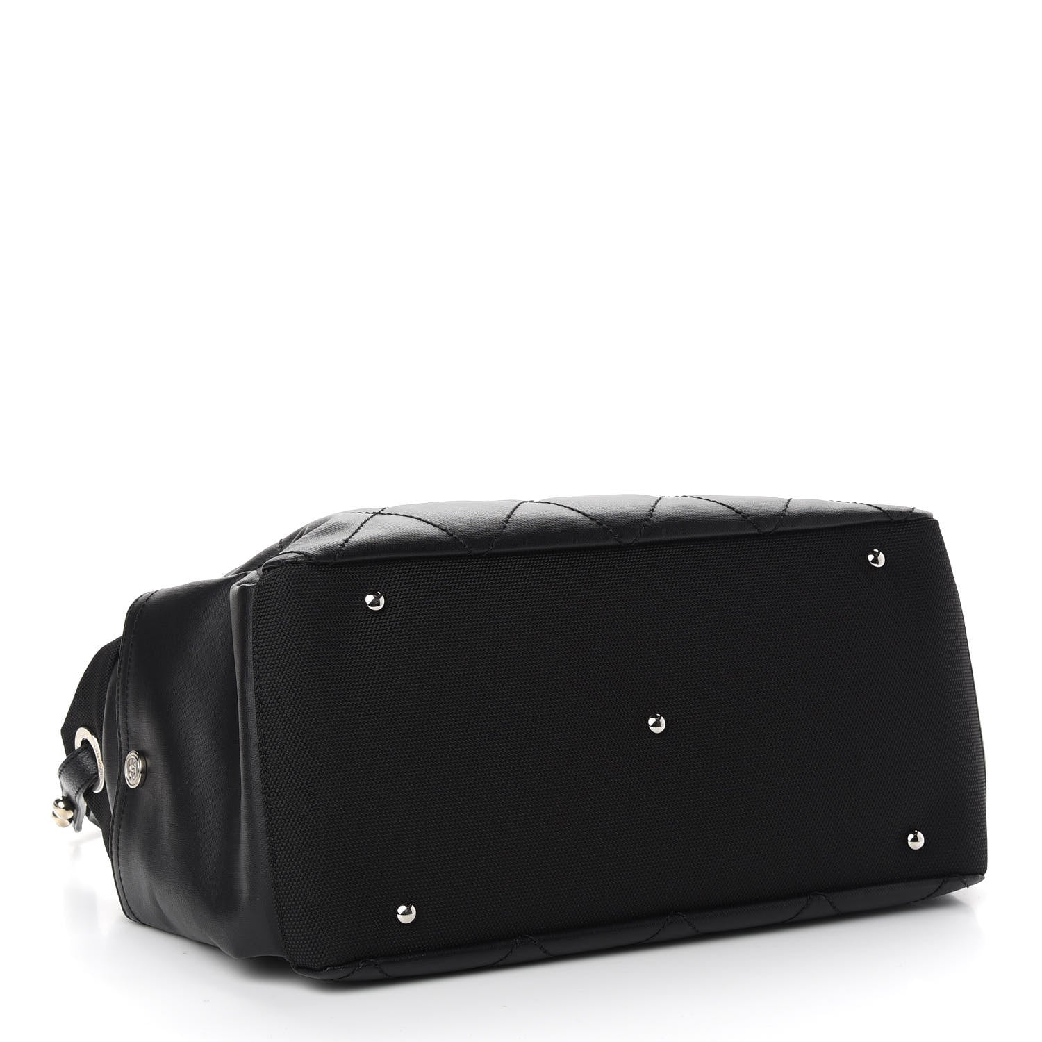 Chanel Coated Canvas Paris Biarritz Hobo Black 4 of 10