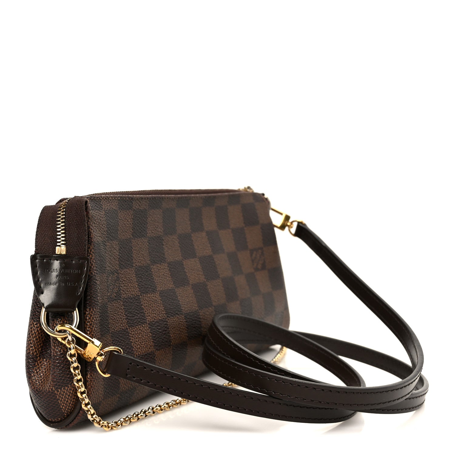 Louis Vuitton Damier Ebene Eva Clutch 3 of 10