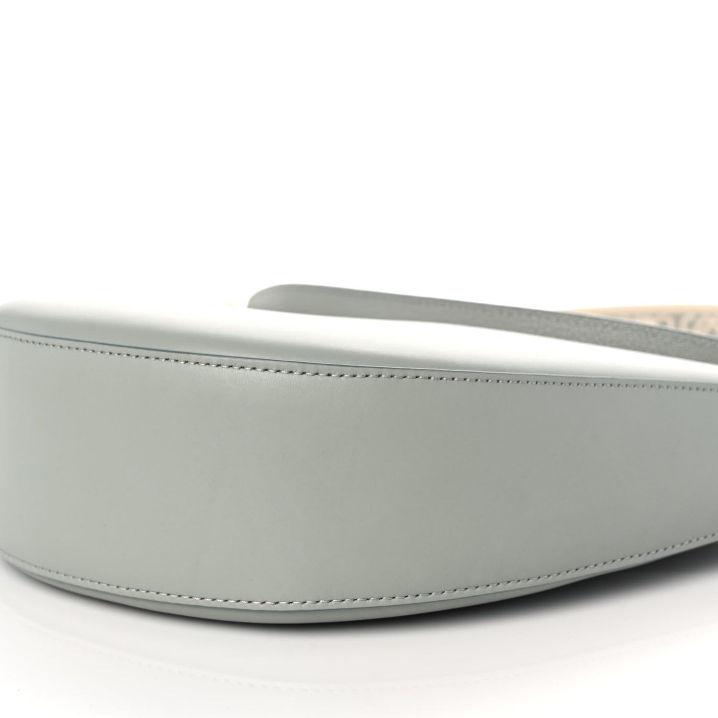 Satin Calfskin Jacquard Luna Bag Ash Grey