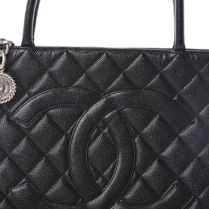 Chanel Caviar Quilted Medallion Tote Black 8 of 10