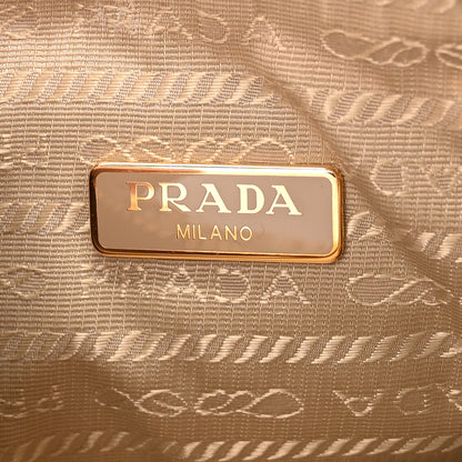 Prada Yarn Raffia Effect Crochet Re-Edition 2005 Shoulder Bag Naturale 6 of 11
