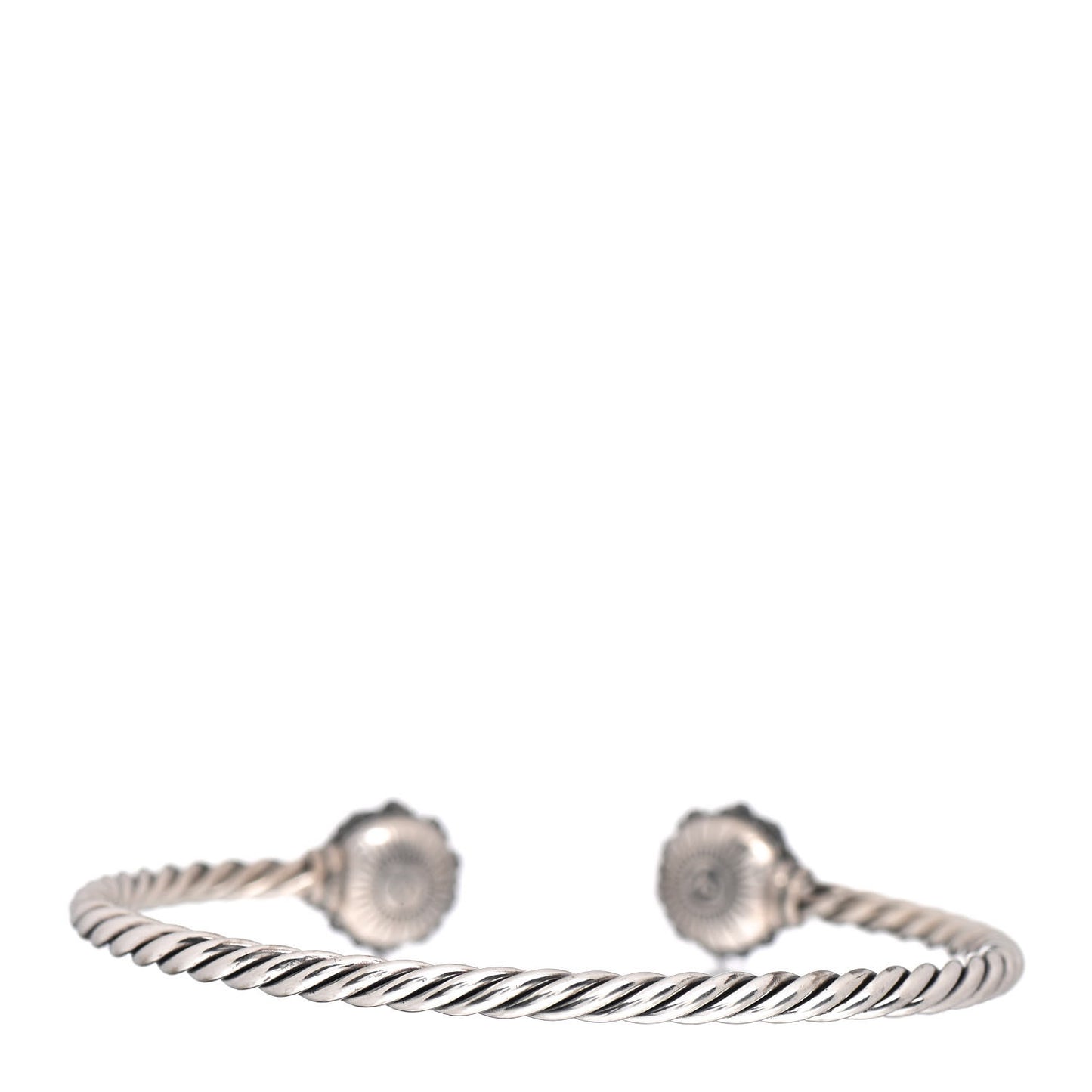 Sterling Silver Hematite Osetra Cuff Bracelet