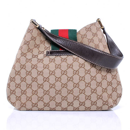 Gucci Monogram New Ladies Web Medium Hobo Ebony 4 of 4