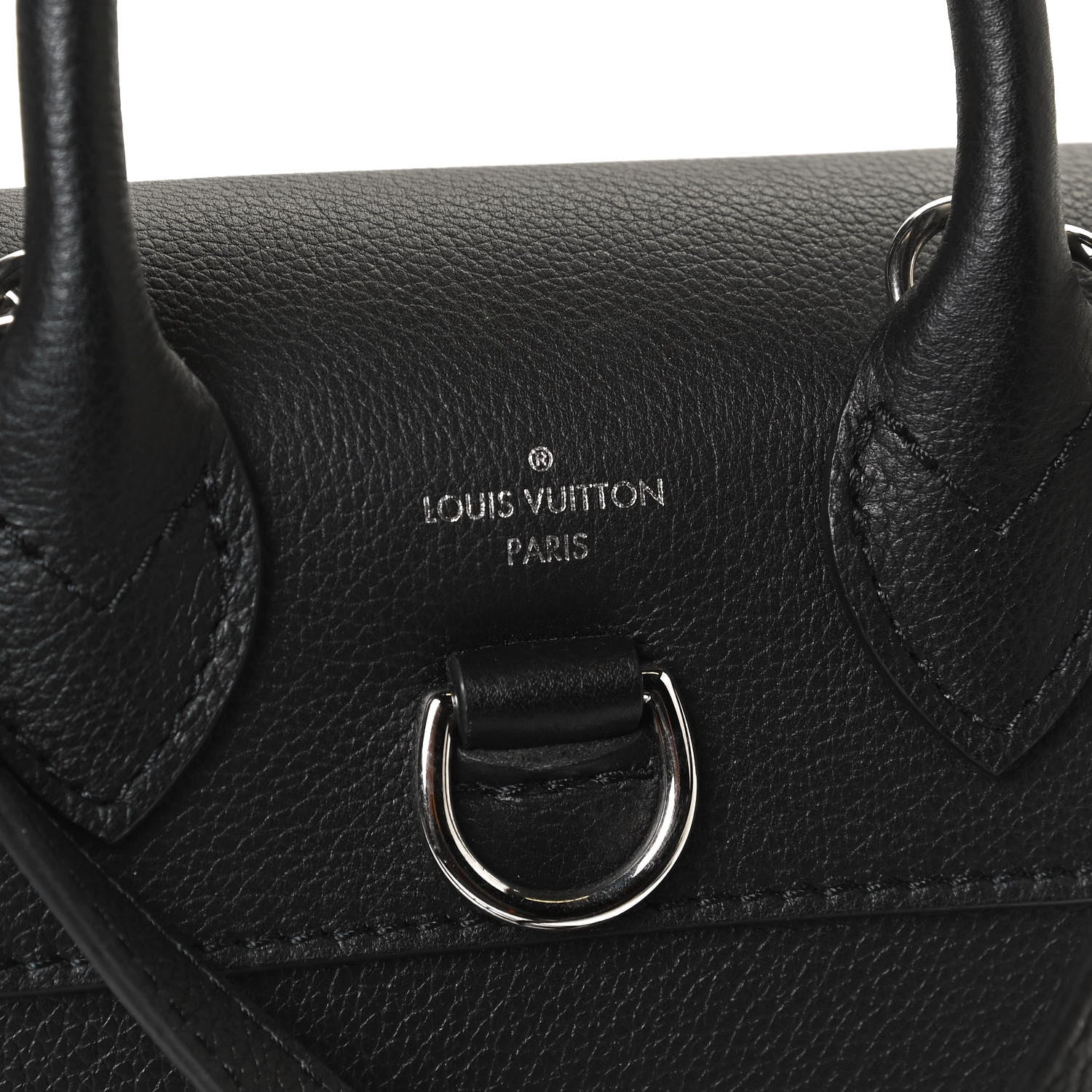Louis Vuitton Calfskin Lockme Mini Backpack Black 7 of 14