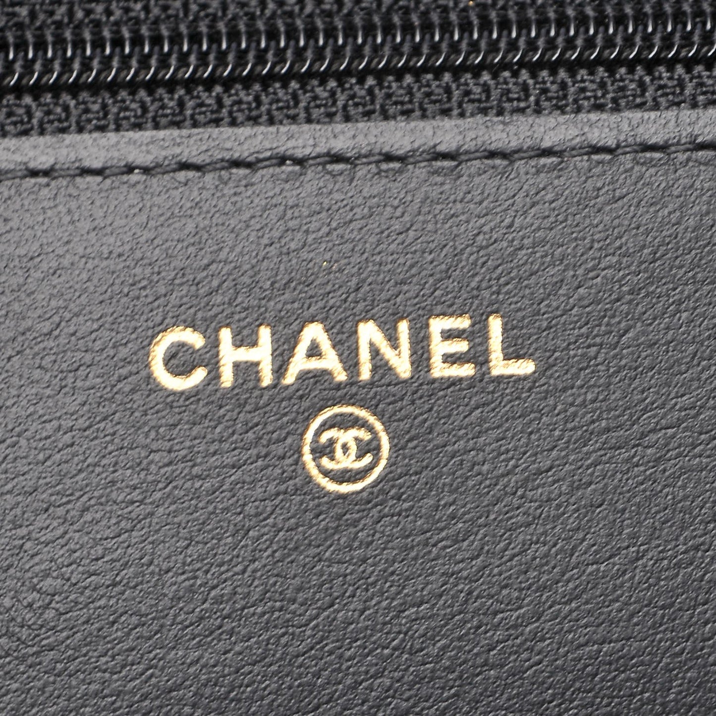 Aged Calfskin Quilted Lucky Charms 2.55 Reissue Wallet On Chain WOC Black