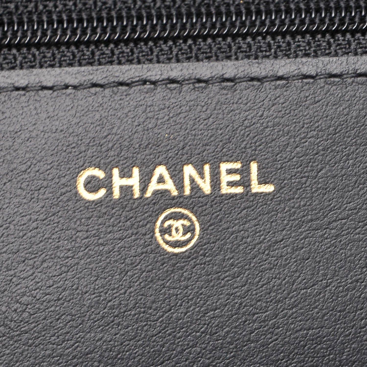 Chanel Aged Calfskin Quilted Lucky Charms 2.55 Reissue Wallet On Chain WOC Black 6 of 9