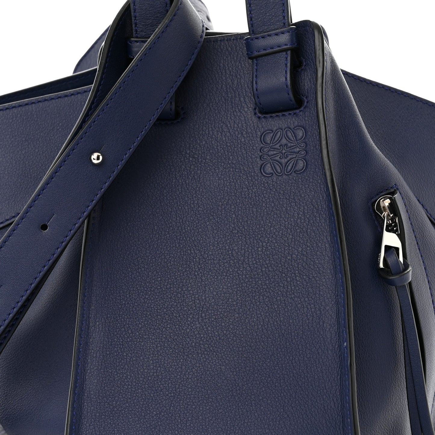 Calfskin Small Hammock Shoulder Bag Marine