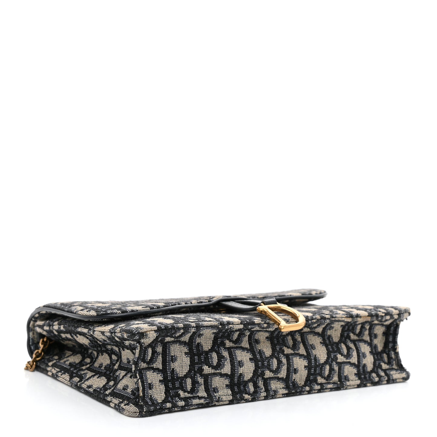 Oblique Saddle Chain Pouch Blue