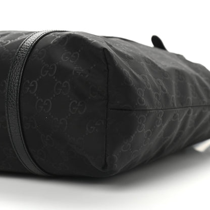 Gucci Nylon Monogram Medium Vertical Tote Black 9 of 9