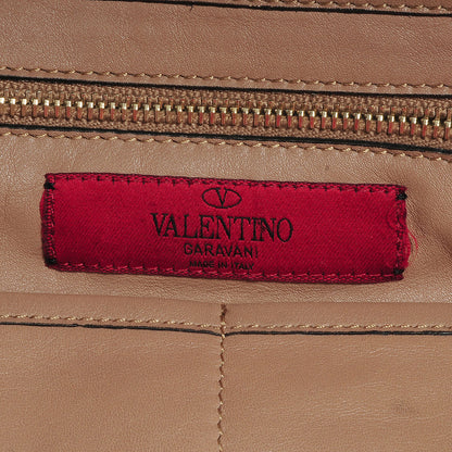 Valentino Garavani Vitello Medium Rockstud Tote Beige 7 of 8