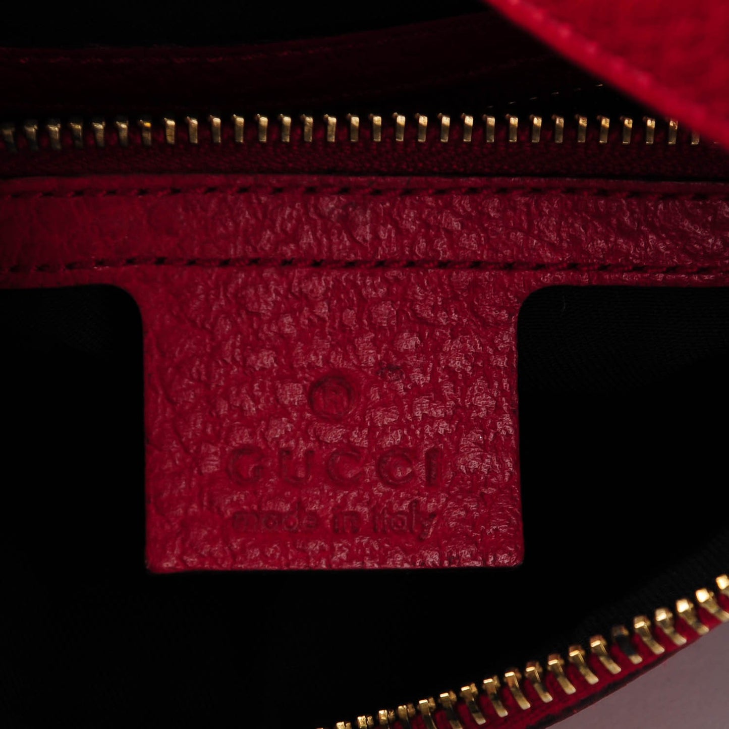 Calfskin Web Small Blondie Hobo Red
